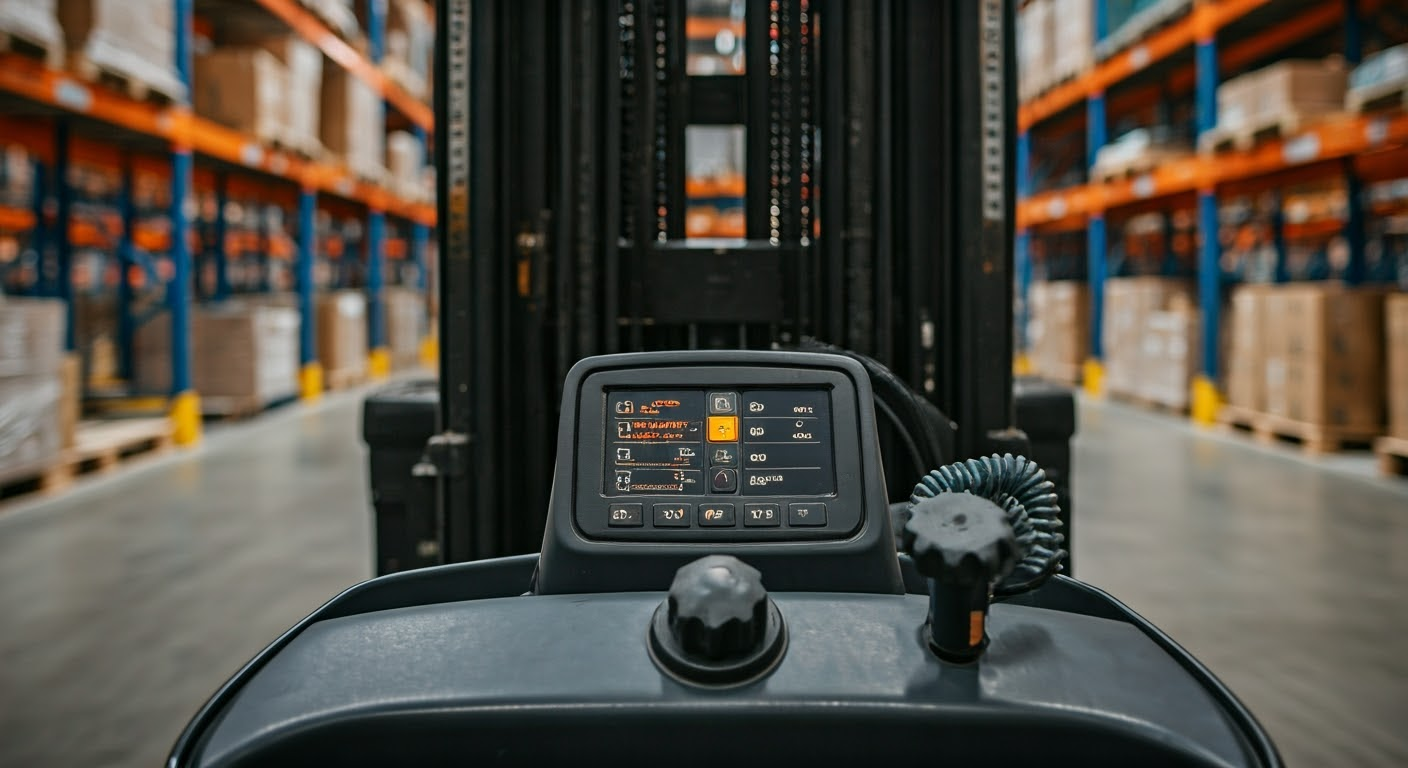 czerwona kontrolka na wozku widlowym co to znaczy opis kontrolki